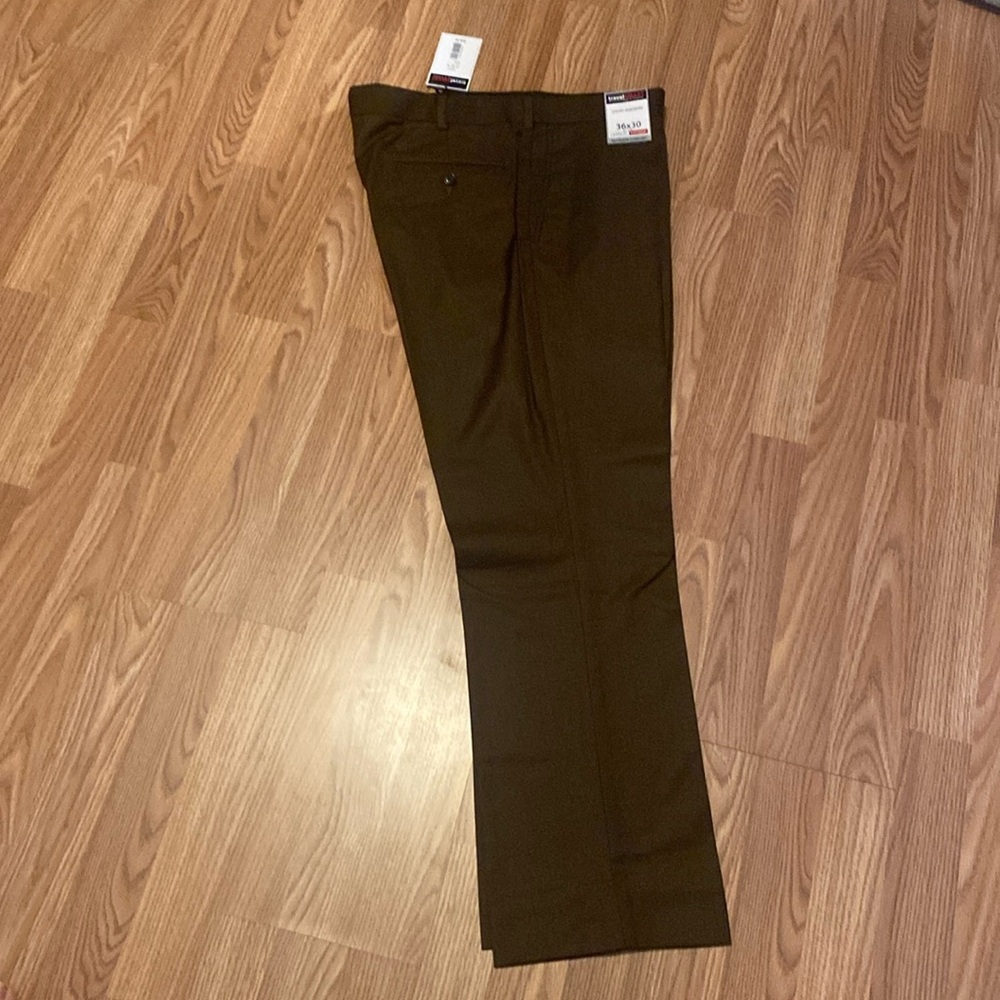 Travel smart brown slacks.  New w/ tags.  Never worn.  Smoke free home.